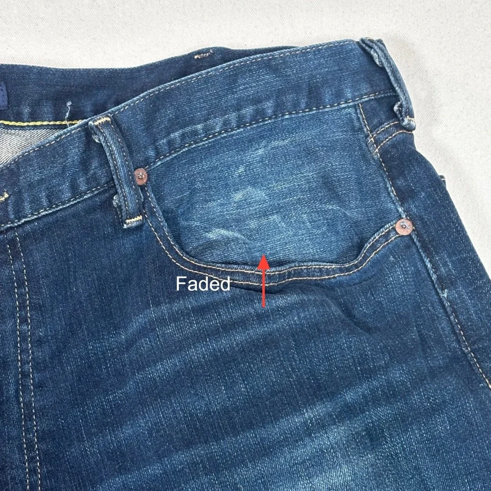 Polo Ralph Lauren Hampton Relaxed Straight Dark Wash Denim Jeans Mens 40x32